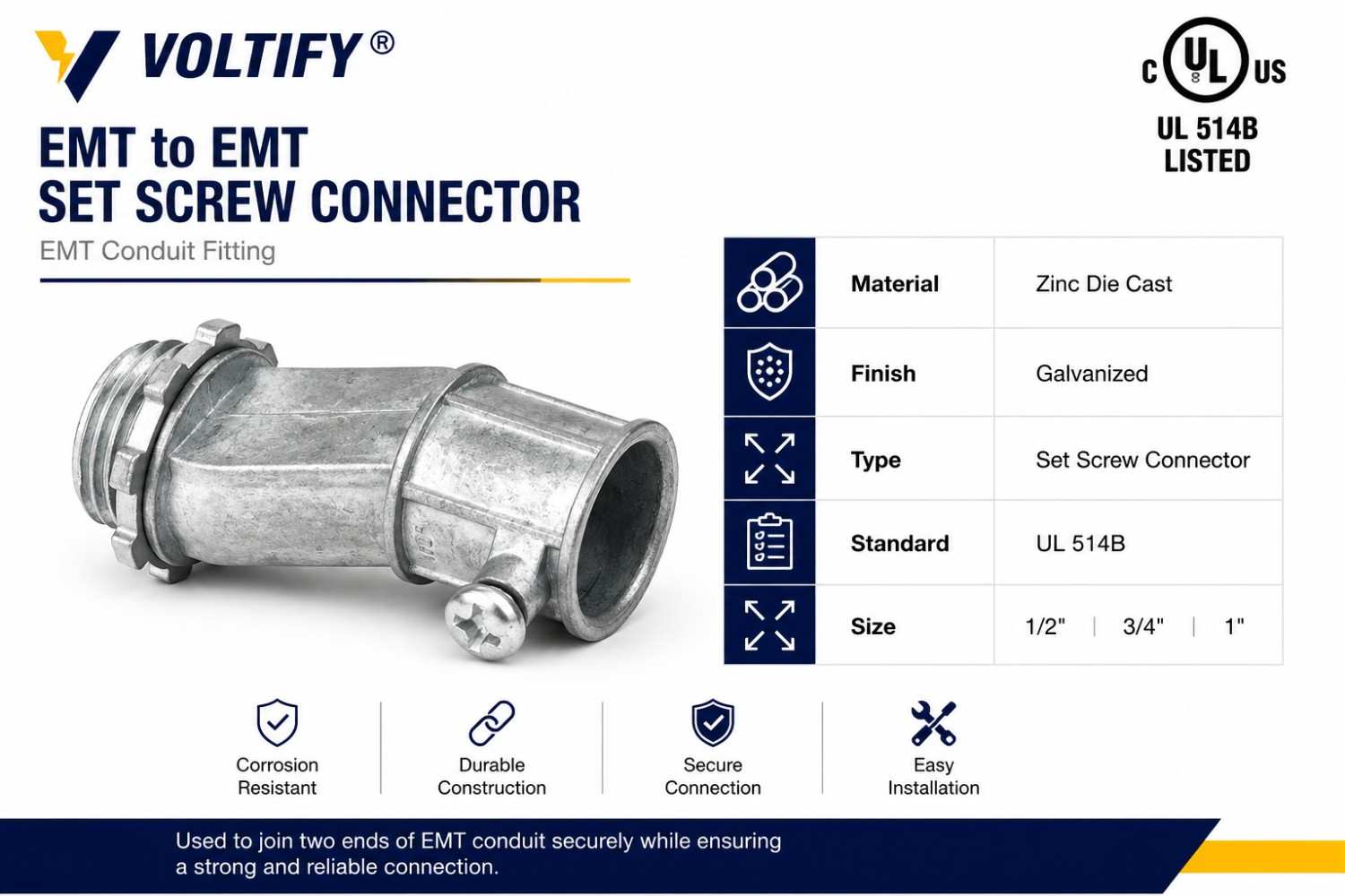 Compression Connector Zinc
