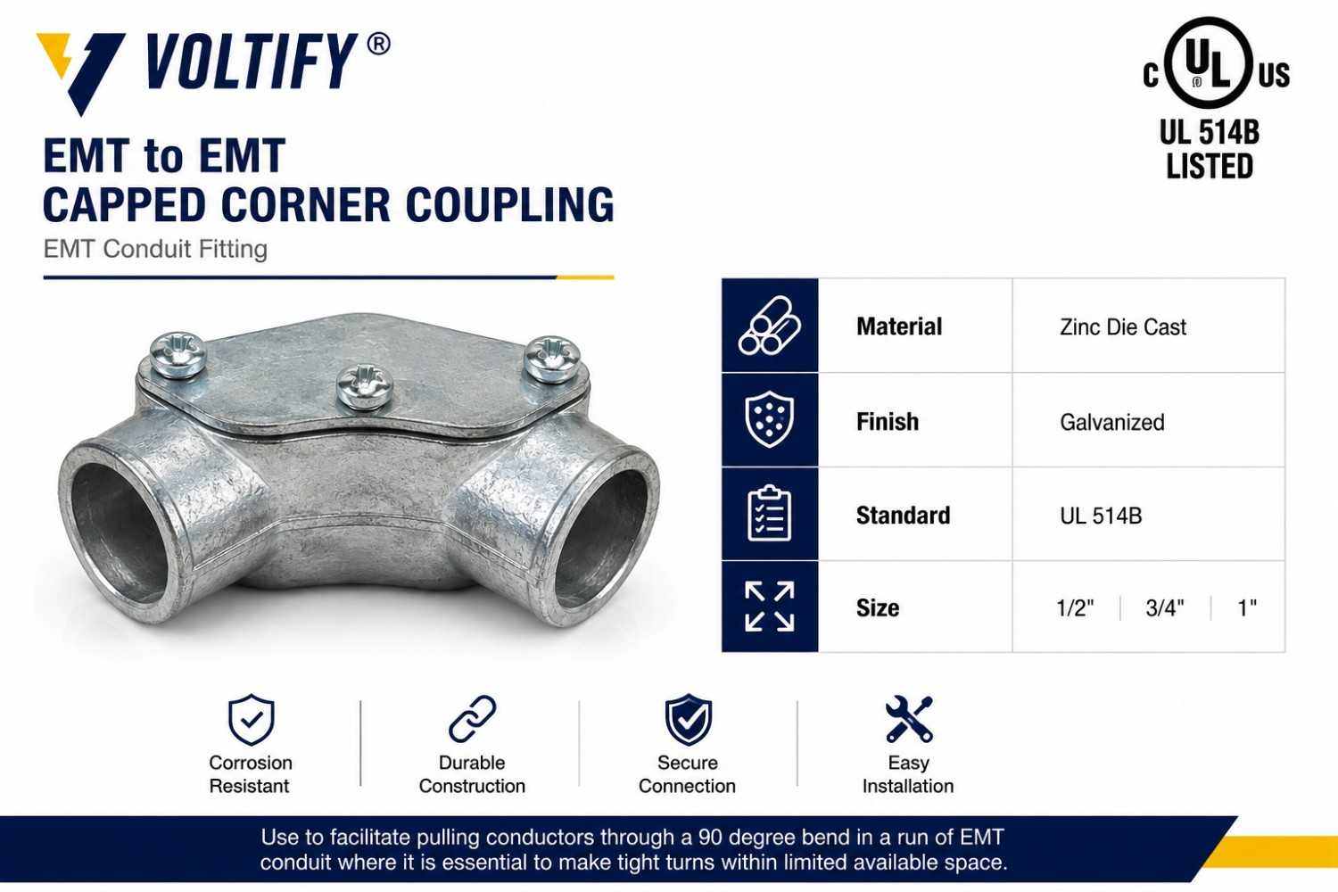 EMT Conduit Pipe HDG UL 797